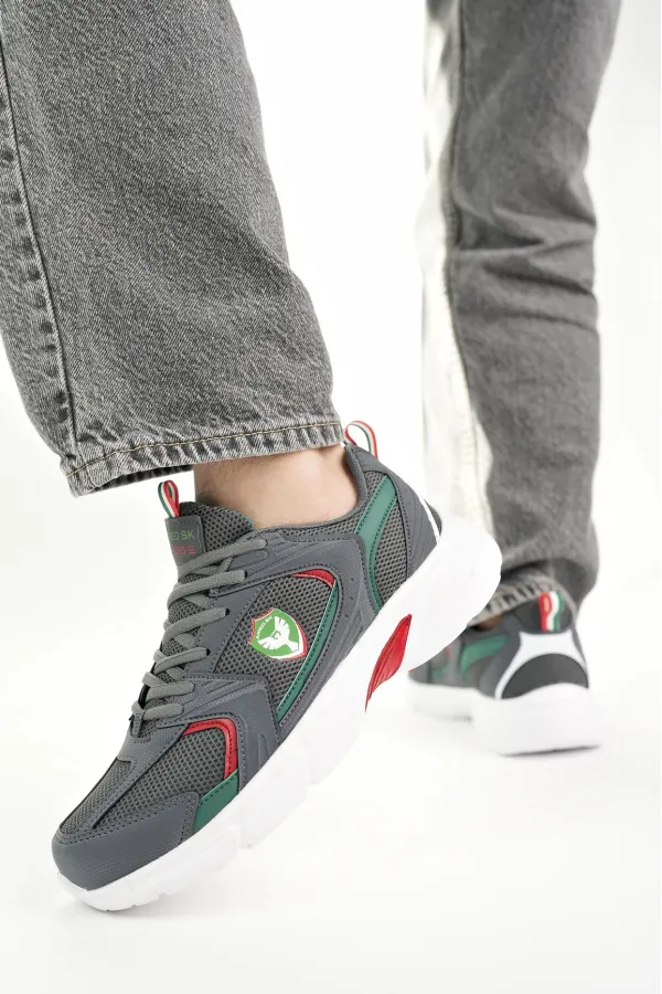 Amed Spor BRAİN Unisex Ortopedik Günlük Bağcıklı Sneaker Spor Ayakkabı