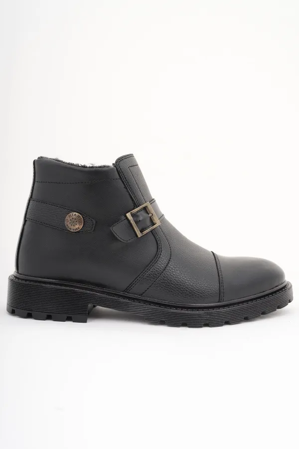 Bottes pour hommes Muggo RODRIGUEZ, garanties imperméables au froid, avec fermeture éclair et doublure en fourrure