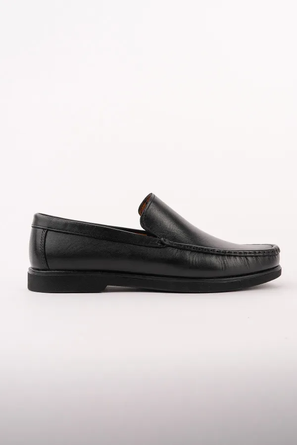 Muggo WINSOR Genuine Leather Laceless Comfortable Sole Men's Casual Classic Loafer Shoes