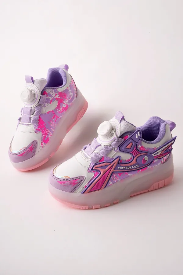 Muggo PATO Çocuk Işıklı Patenli Tekerlekli Sneaker Spor Ayakkabı