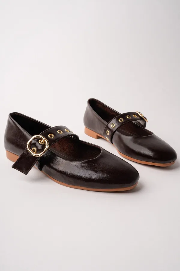 Ballerines Muggo DAISIE pour femmes avec boucle dorée