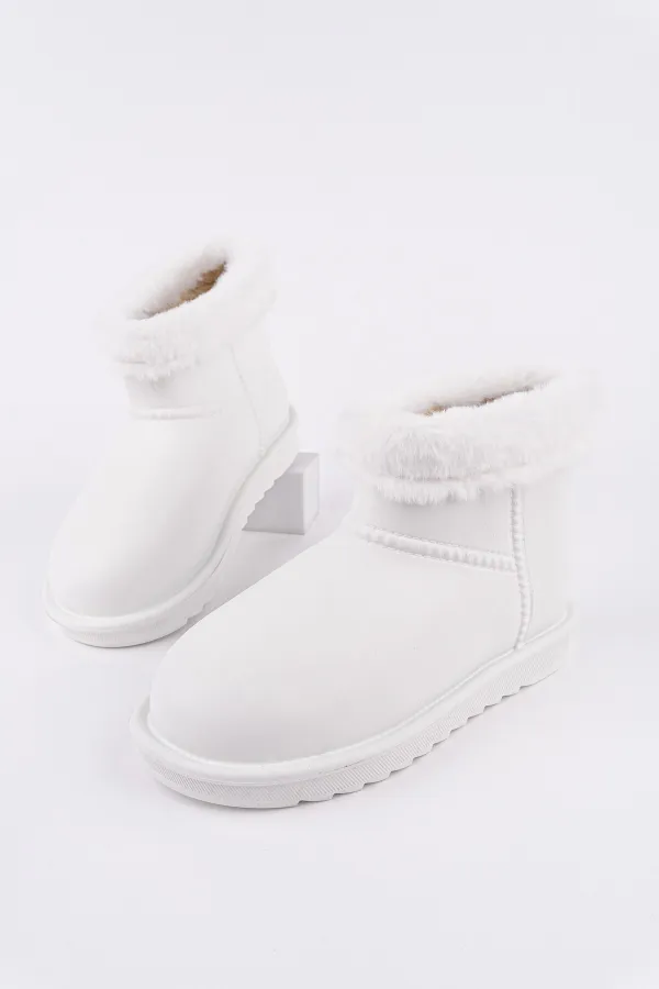 Muggo FROSTY Kadın Kürklü Yağmur Ve Kar Botu