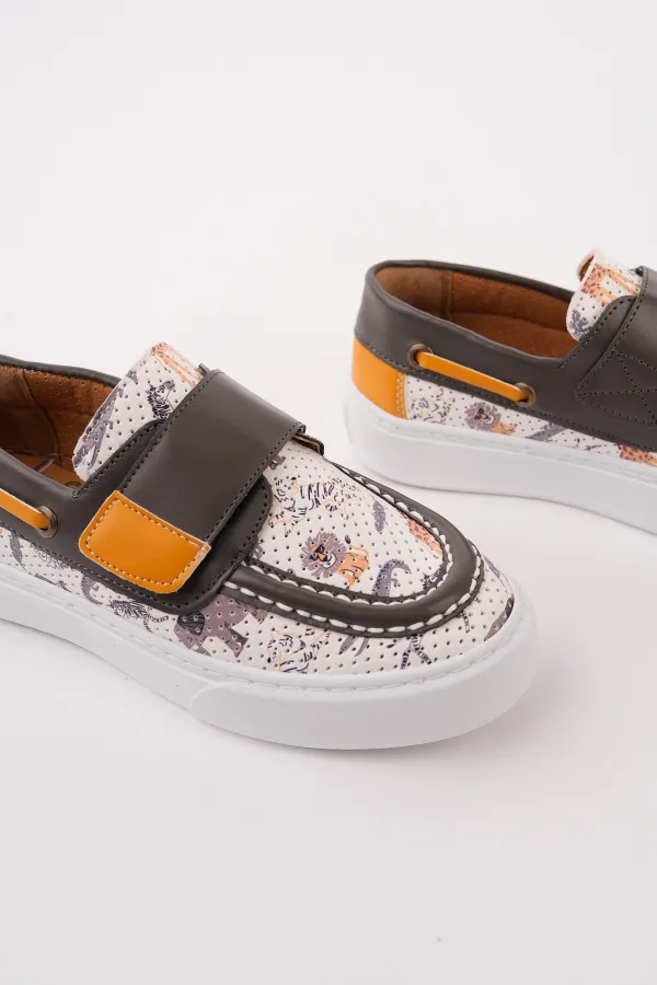 Chaussures de sport décontractées pour enfants Muggo RABIDS à motifs velcro