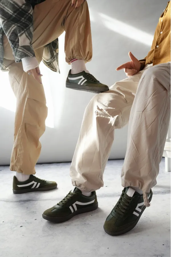 Muggo GARCİA Garantili Unisex Ortopedik Günlük Bağcıklı Yürüyüş Koşu Sneaker Spor Ayakkabı