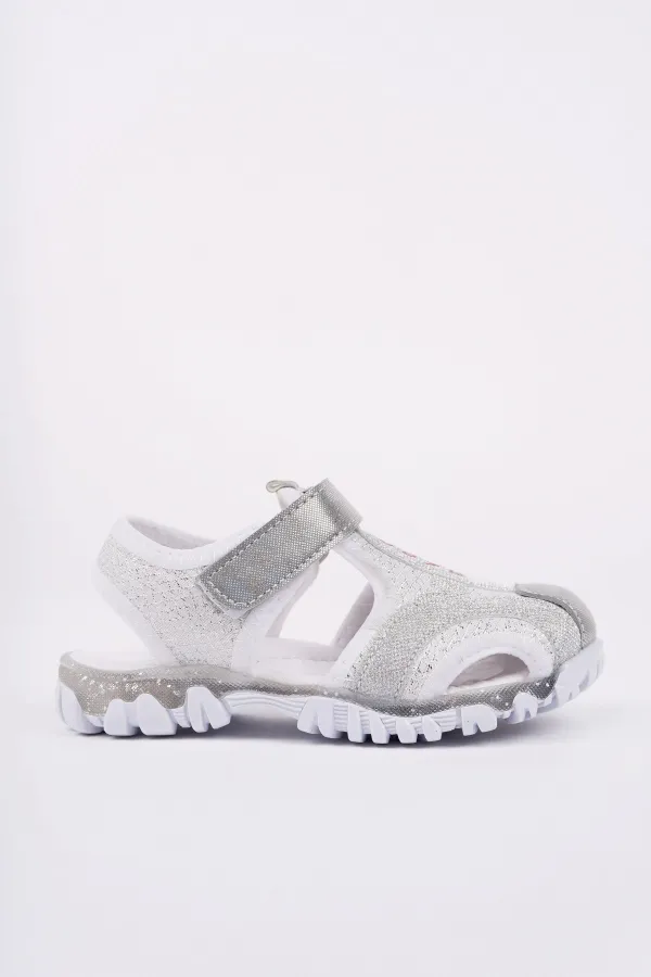 Muggo SLYVESTER Günlük Önü Kapalı Cırtlı Unisex Çocuk Sandalet