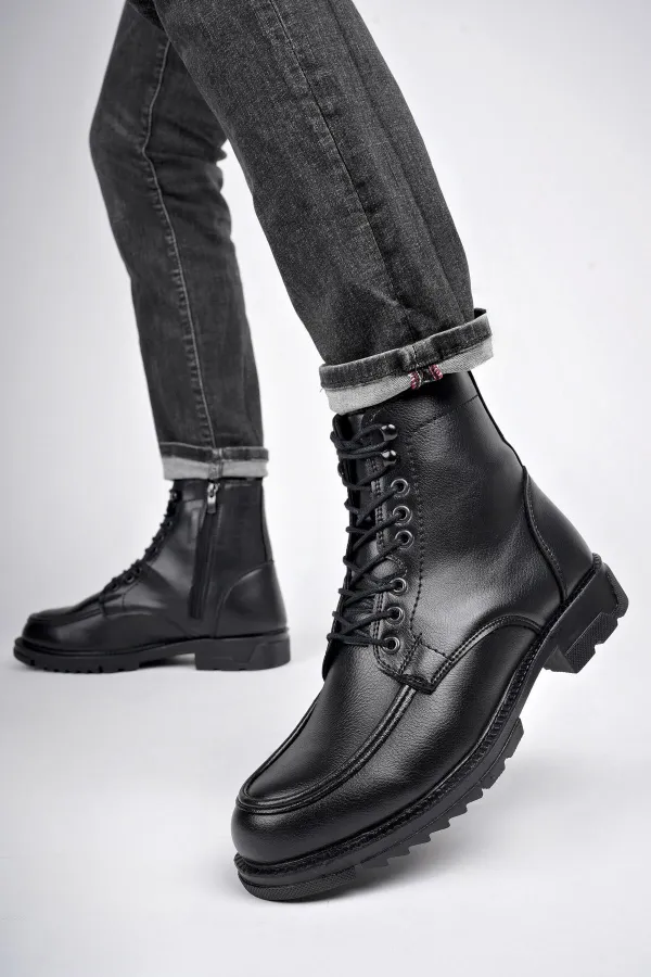 Bottes pour hommes Muggo MAXWELLY, garanties confortables, légères et à fermeture éclair ou à lacets