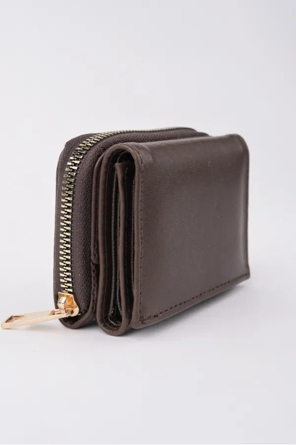 Muggo LITTLE Women's Wallet with Coin & Paper Money Compartment and Zippered Card Holder