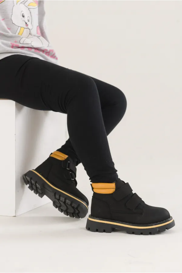 Bottes Muggo GADGET pour enfants, unisexes, confortables et résistantes au froid, avec fermeture velcro.