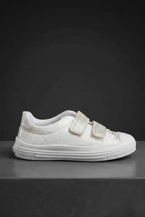 Chaussures de sport décontractées à paillettes et à scratch Muggo ORIELLA pour filles