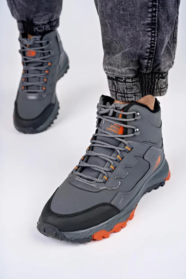 Bottes d'hiver unisexes Muggo ICELAND, garanties, pour la randonnée et les activités de plein air, à lacets et fermeture éclair latérale.