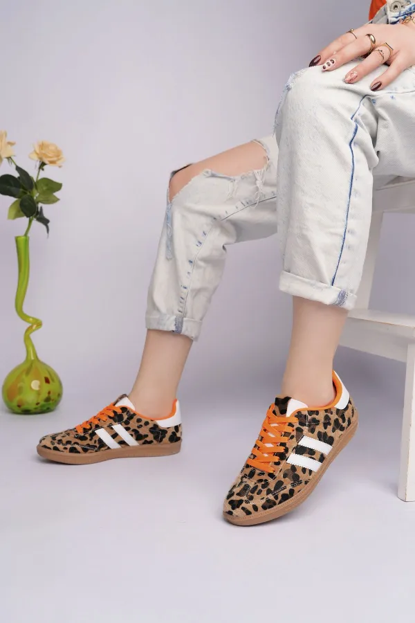 Muggo TAUPE Double Lace-Up Women's Casual Sneaker Sports Shoes