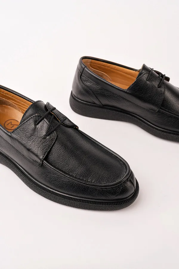 Chaussures décontractées classiques pour hommes Muggo FATHER en cuir véritable, à lacets et semelle confortable