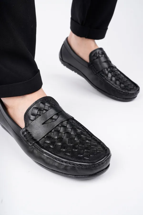 Chaussures décontractées pour hommes Muggo WOLTZ en cuir véritable classique garanti