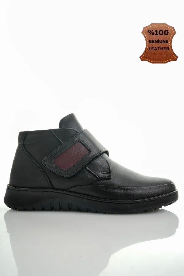 Bottes pour femmes Muggo en cuir véritable avec semelle orthopédique et éperon du talon, garanties médicalement