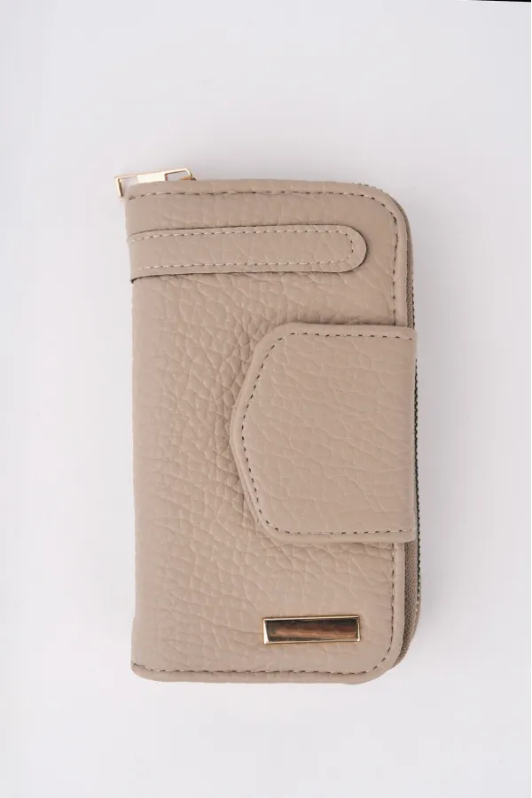 Muggo CHEKO Bozuk & Kağıt Para Bölmeli Fermuarlı Kartlık Kadın Cüzdan