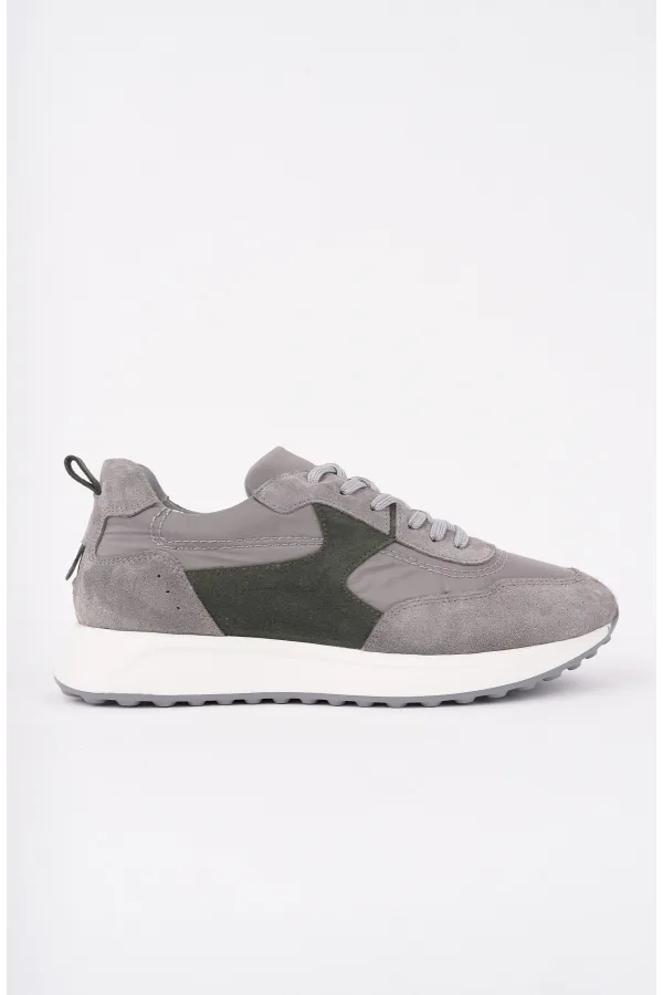 Chaussures de sport décontractées pour hommes Muggo SVENSON, à lacets et semelle épaisse, en cuir véritable.