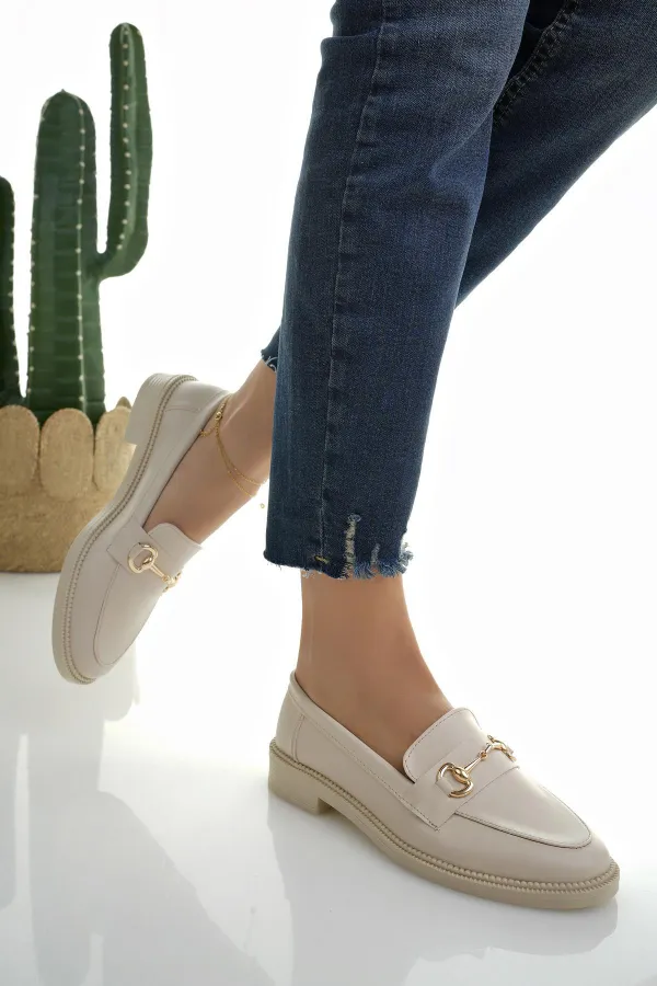 Mocassins décontractés pour femmes Muggo SUSSIE avec boucle métallique garantie