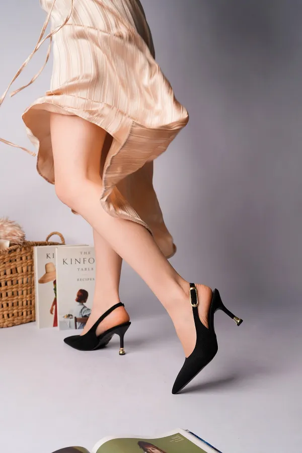 Escarpins à bout pointu et dos ouvert pour femmes Muggo CHIC