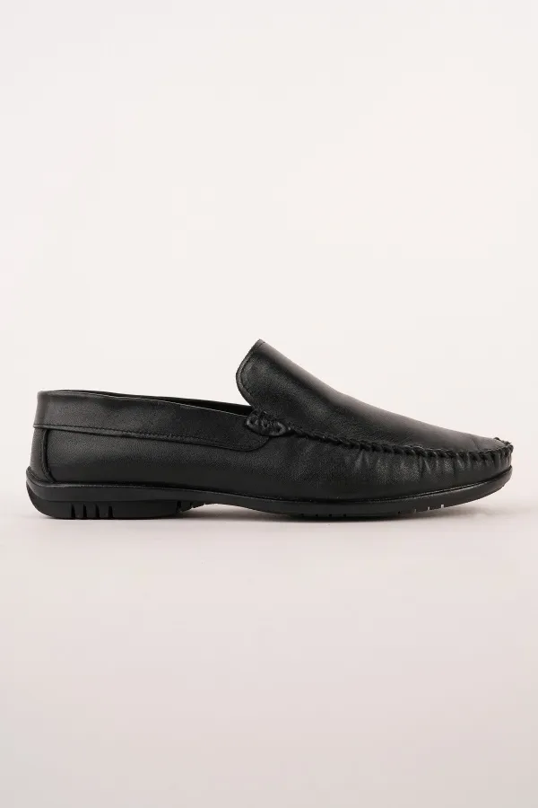 Muggo WILLS Genuine Leather Laceless Men's Casual Classic Loafer Shoes