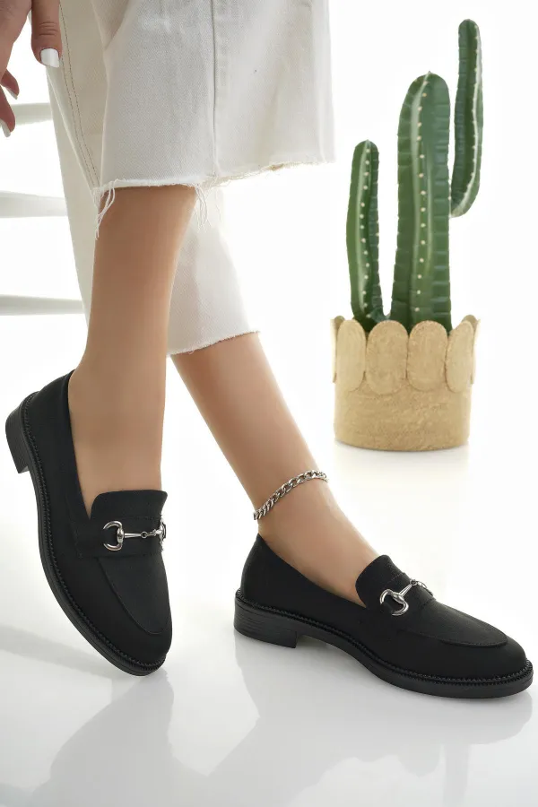 Mocassins décontractés pour femmes Muggo SUSSIE avec boucle métallique garantie