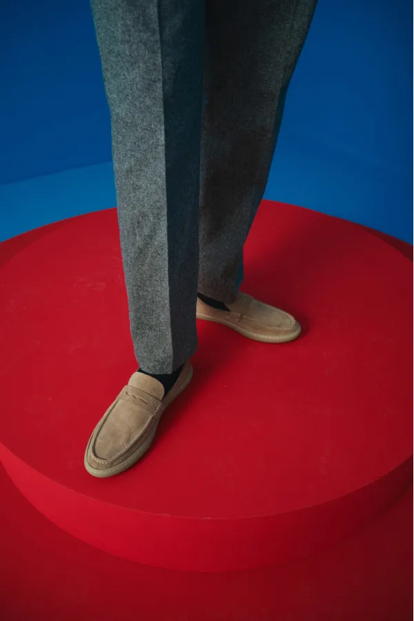 Muggo DENZEL Chaussures pour hommes classiques, confortables et orthopédiques, sans lacets, en cuir véritable, garanties pour tous les jours