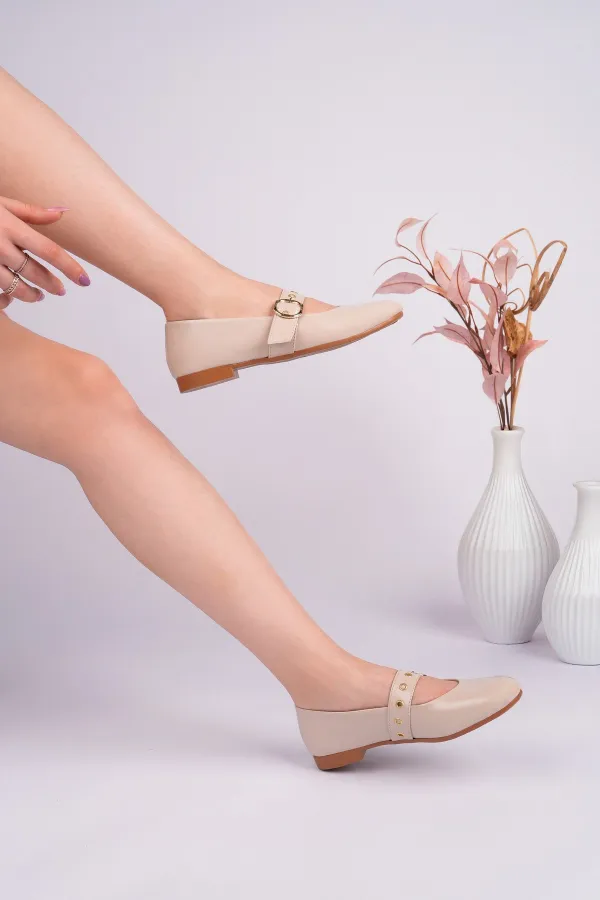 Ballerines Muggo DAISIE pour femmes avec boucle dorée