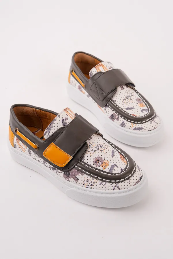 Chaussures de sport décontractées pour enfants Muggo RABIDS à motifs velcro