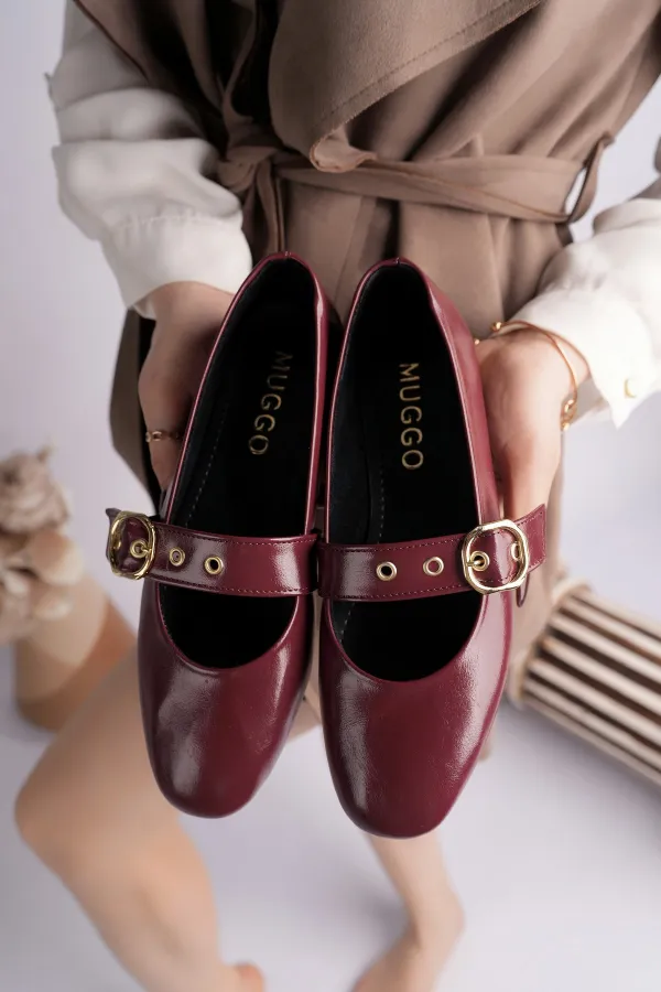 Ballerines Muggo DAISIE pour femmes avec boucle dorée