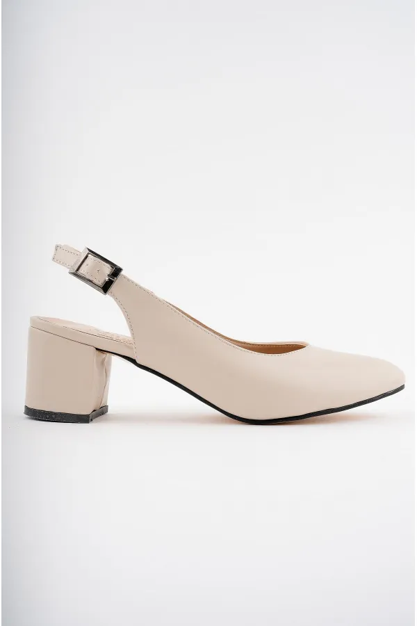 Muggo W0711 Guaranteed Women's Backless Classic Casual Style Elegant and Comfortable High-Heeled Shoes