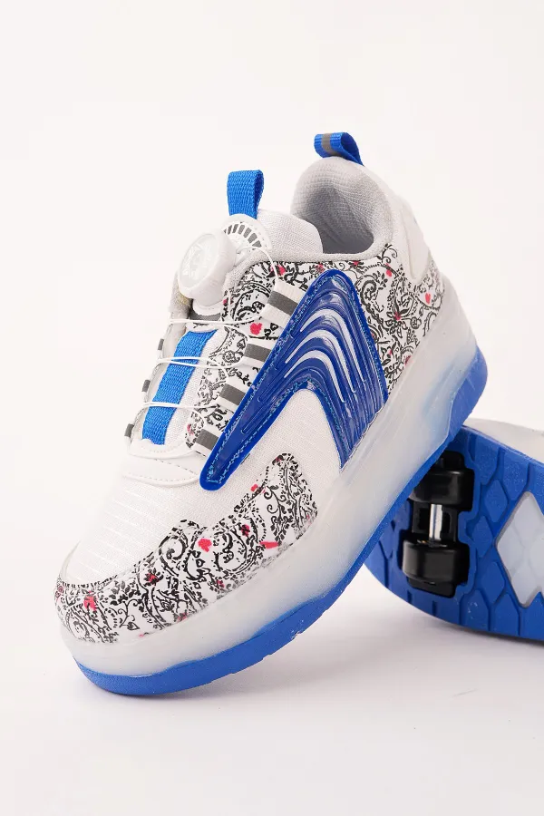 Muggo FLOW Kids Light-Up Roller Skate Sneaker Sports Shoes Muggo FLOW Kids Light-Up Roller Skate Sneaker Sports Shoes