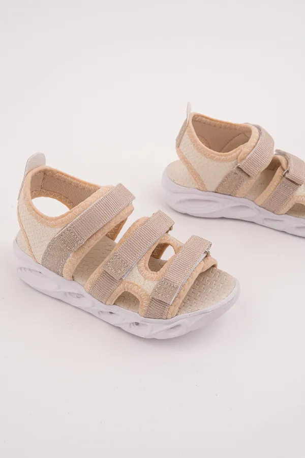 Sandales lumineuses à scratch pour filles Muggo TATU