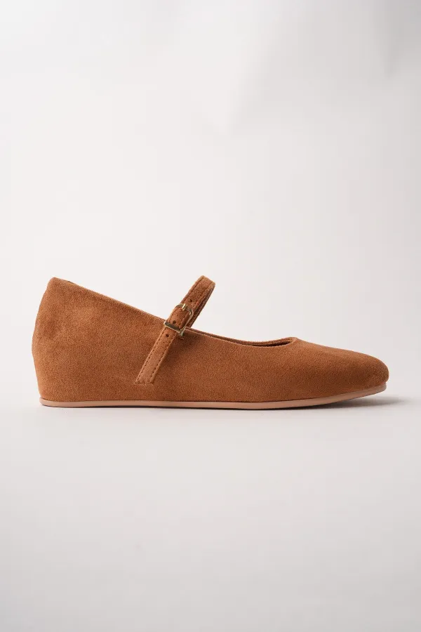 Ballerines Muggo BERNY à talon caché, en cuir, à bride unique pour femmes