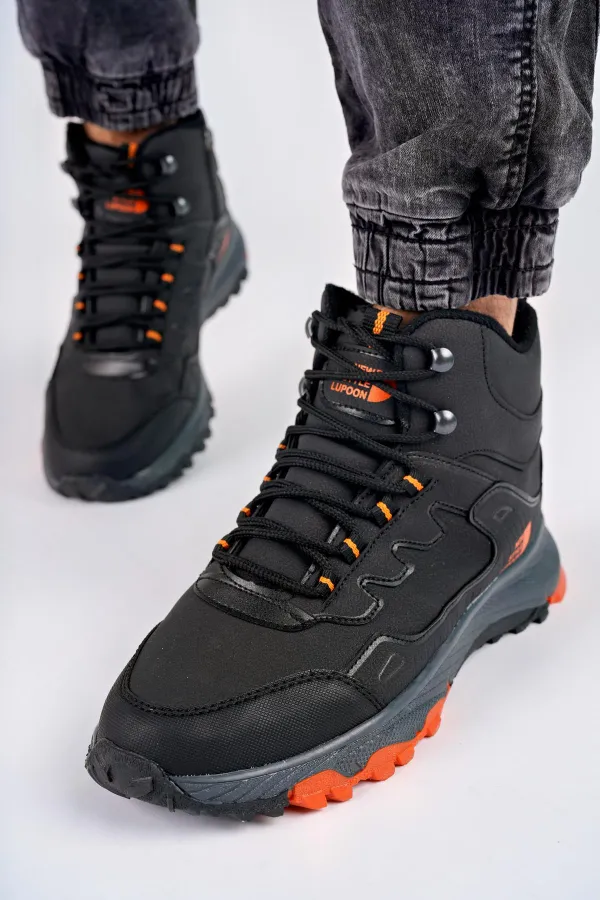 Bottes d'hiver unisexes Muggo ICELAND, garanties, pour la randonnée et les activités de plein air, à lacets et fermeture éclair latérale.