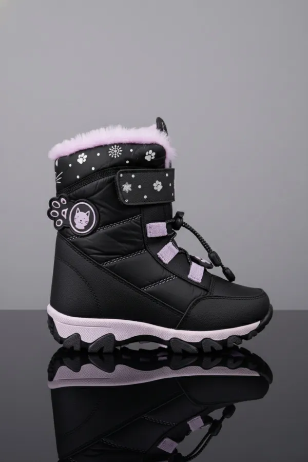 Muggo RAGYER İçi Kürklü Bağcıklı ve Cırtlı Kız Çocuk Bot