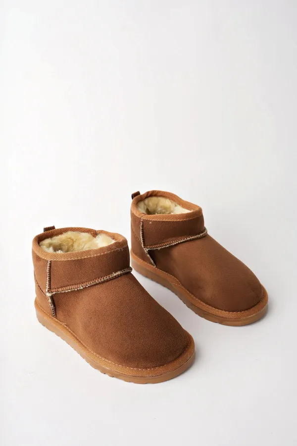 Bottines Muggo SNOW Guaranteed pour enfants, unisexes, à semelle épaisse et doublure en fourrure, idéales au quotidien.