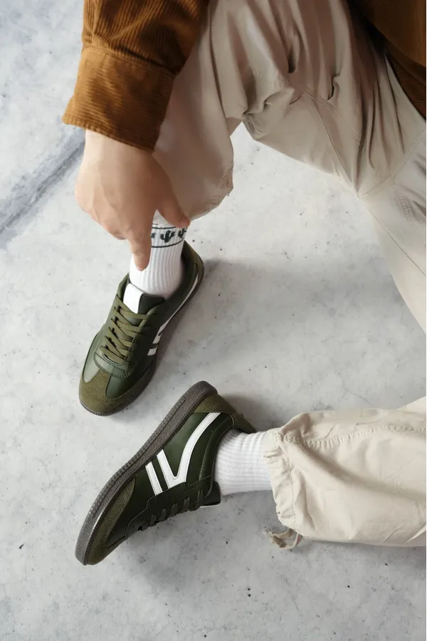 Muggo GARCİA Garantili Unisex Ortopedik Günlük Bağcıklı Yürüyüş Koşu Sneaker Spor Ayakkabı