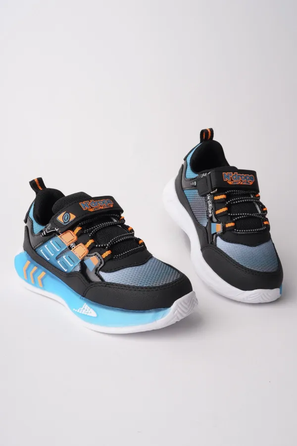 Muggo ZUZU Cırtlı ve Bağcıklı Günlük Çocuk Sneaker Spor Ayakkabı