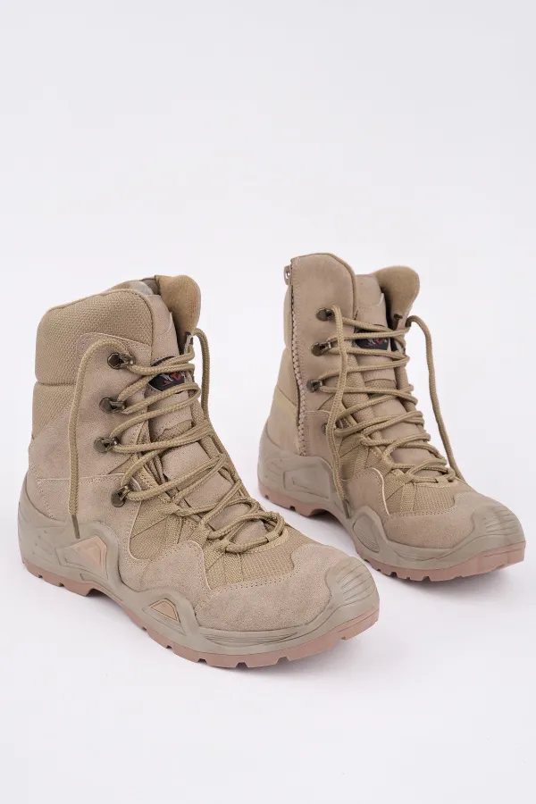 Muggo RANGER Tactical Military Zip-Up and Lace-Up Desert Boot