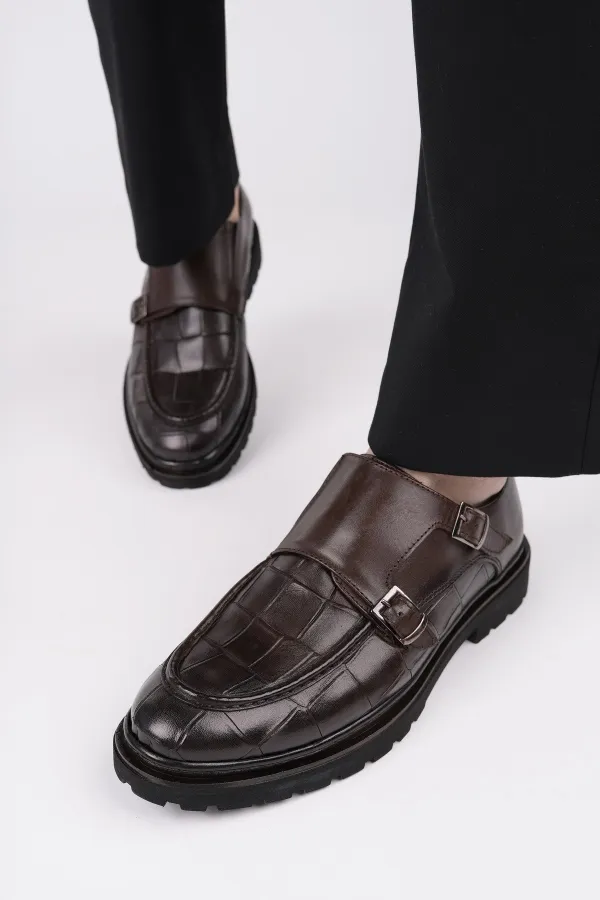 Chaussures orthopédiques décontractées pour hommes Muggo DIEGO Classic en cuir véritable