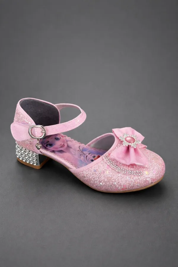 Chaussures habillées à talons hauts pour filles Muggo DIANCIE avec nœud pailleté