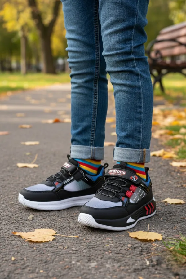 Chaussures de sport Muggo ZUZU pour enfants, à scratch et à lacets, pour tous les jours