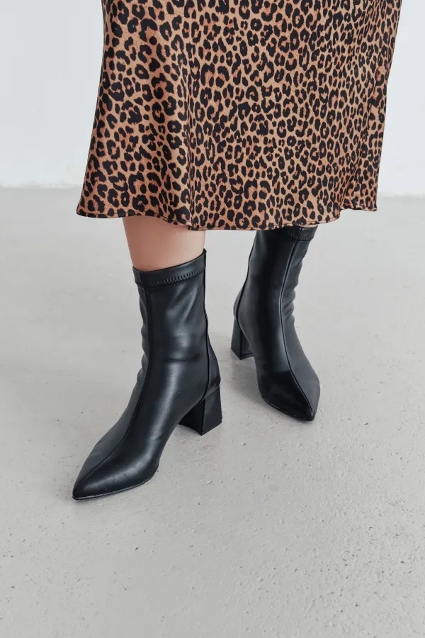 Bottes à talons pour femmes Muggo DARJA, bout pointu garanti, fermeture éclair arrière