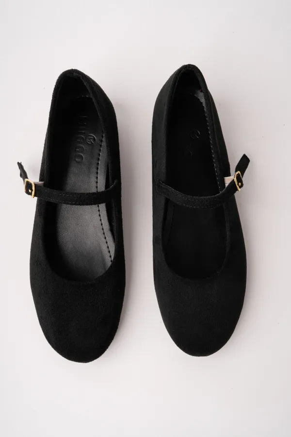 Ballerines Muggo BERNY à talon caché, en cuir, à bride unique pour femmes