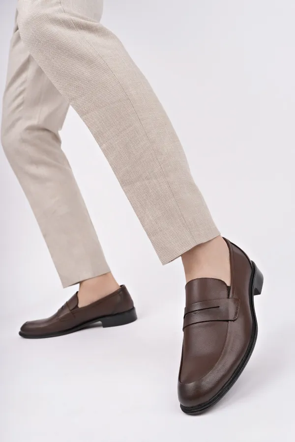 Chaussures classiques pour hommes Muggo H040 en cuir véritable