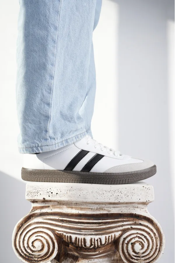 Muggo GORDON Unisex Ortopedik Günlük Garantili Bağcıklı Yürüyüş Koşu Sneaker Spor Ayakkabı