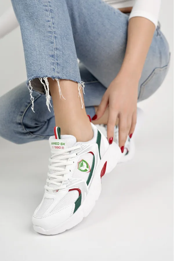 Amed Spor BRAİN Unisex Ortopedik Günlük Bağcıklı Sneaker Spor Ayakkabı