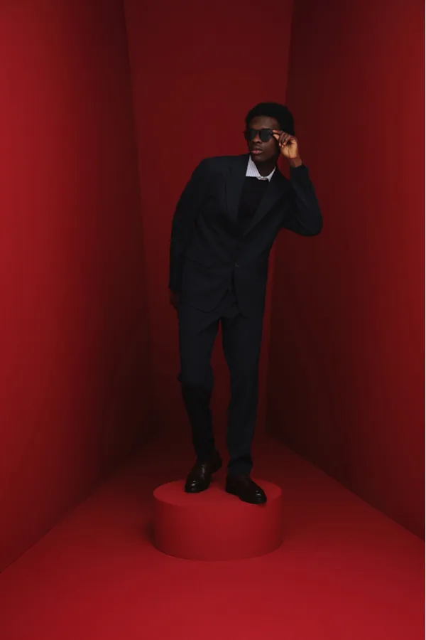 Muggo SAMUEL Chaussures pour hommes classiques et confortables en cuir véritable, style décontracté, avec semelle orthopédique épaisse.