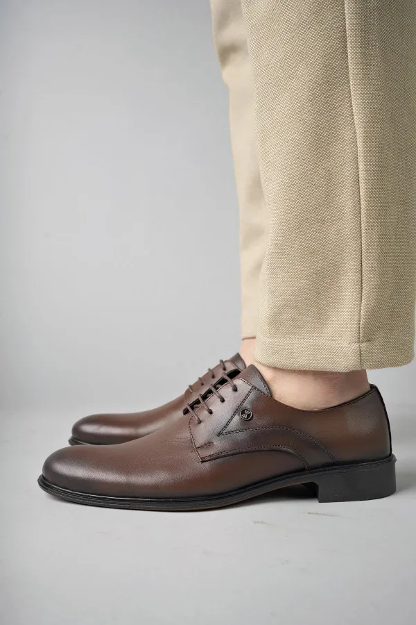 Muggo H0143 Chaussures décontractées classiques pour hommes en cuir véritable, garanties