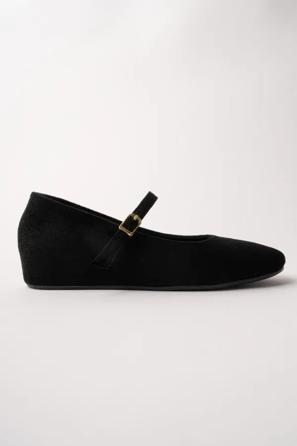 Ballerines Muggo BERNY à talon caché, en cuir, à bride unique pour femmes