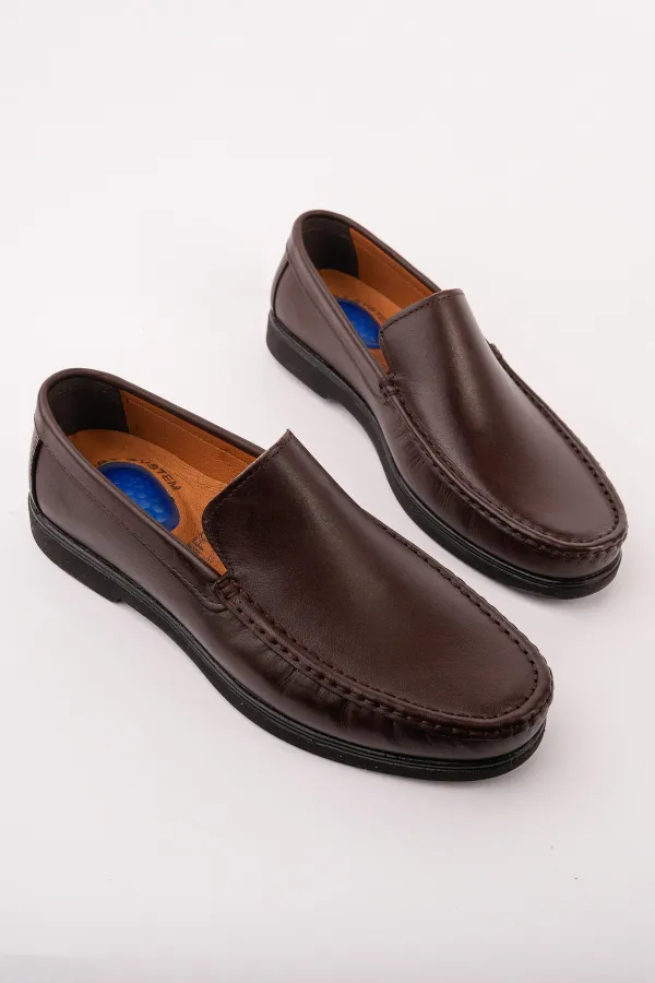 Muggo WINSOR Genuine Leather Laceless Comfortable Sole Men's Casual Classic Loafer Shoes Muggo WINSOR Genuine Leather Laceless Comfortable Sole Men's Casual Classic Loafer Shoes
